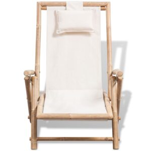 Aplusliving-Outdoor Deck Chair Bamboo