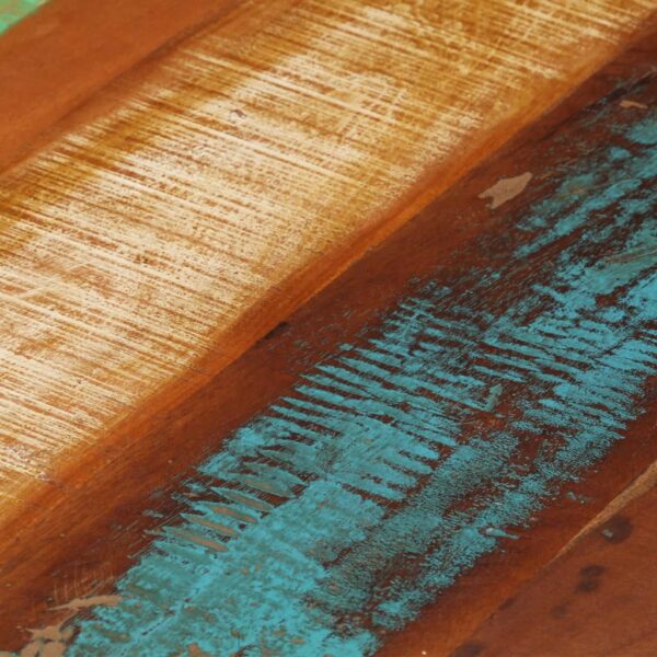 Aplusliving-Coffee Table Round Solid Reclaimed Wood 68x37 cm