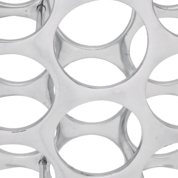 Aplusliving-Wine Rack Aluminium Silver 27 Bottles