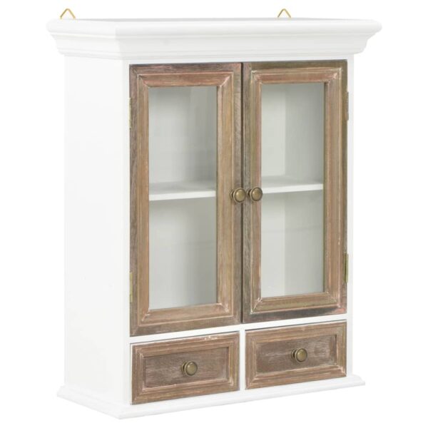 Aplusliving-Wall Cabinet White 49x22x59 cm Engineered Wood