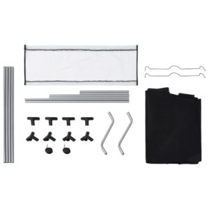 Aplusliving-Laundry Sorter with 3 Bags Black Steel