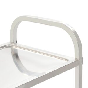 Aplusliving-3-Tier Kitchen Trolley 95x45x83.5 cm Stainless Steel