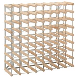 Aplusliving-Wine Rack for 72 Bottles Solid Pinewood