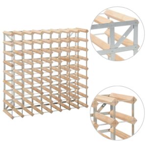 Aplusliving-Wine Rack for 72 Bottles Solid Pinewood