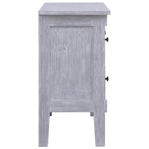Aplusliving-Sideboard with 2 Drawers 90x30x60 cm Solid Mahogany Wood