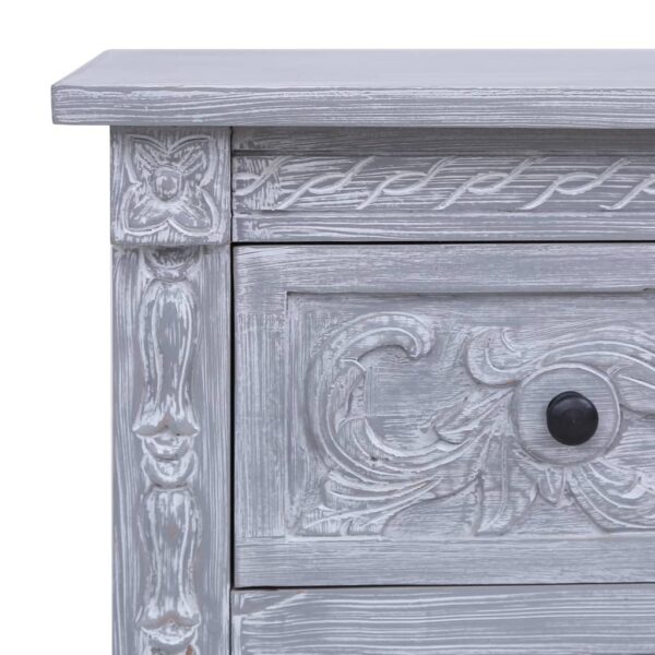 Aplusliving-Sideboard with 2 Drawers 90x30x60 cm Solid Mahogany Wood