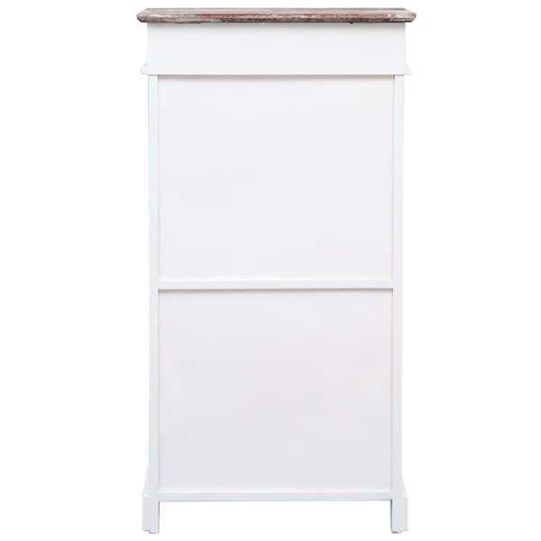 Aplusliving-Shoe Cabinet Brown 50x28x98 cm Paulownia Wood