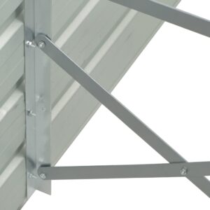 Aplusliving-Raised Garden Bed Brown 100x100x77 cm Galvanised Steel