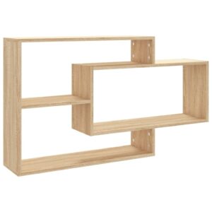 Aplusliving-Wall Shelves Sonoma Oak 104x20x58.5 cm Engineered Wood