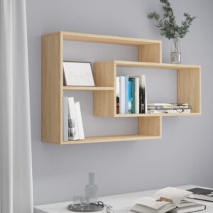 Aplusliving-Wall Shelves Sonoma Oak 104x20x58.5 cm Engineered Wood
