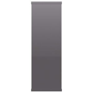 Aplusliving-Wall Shelves High Gloss Grey 104x20x58.5 cm Engineered Wood