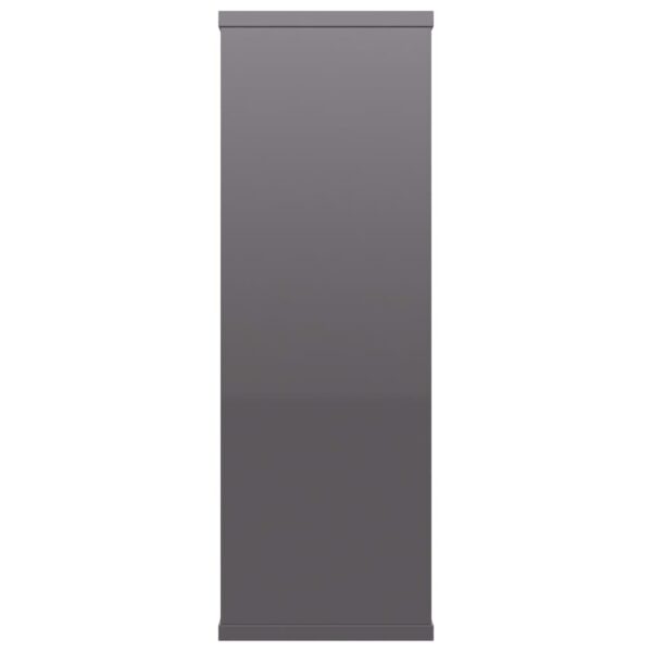 Aplusliving-Wall Shelves High Gloss Grey 104x20x58.5 cm Engineered Wood