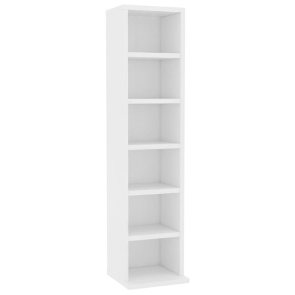 Aplusliving-CD Cabinet White 21x20x88 cm Engineered Wood