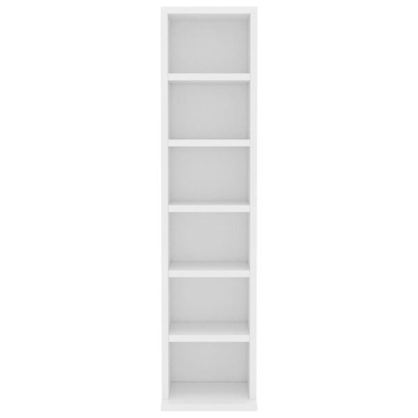 Aplusliving-CD Cabinet White 21x20x88 cm Engineered Wood