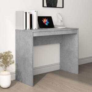 Aplusliving-Desk Concrete Grey 90x40x72 cm Engineered Wood