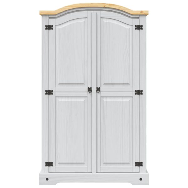 Aplusliving-Wardrobe Mexican Pine Corona Range 2 Doors White