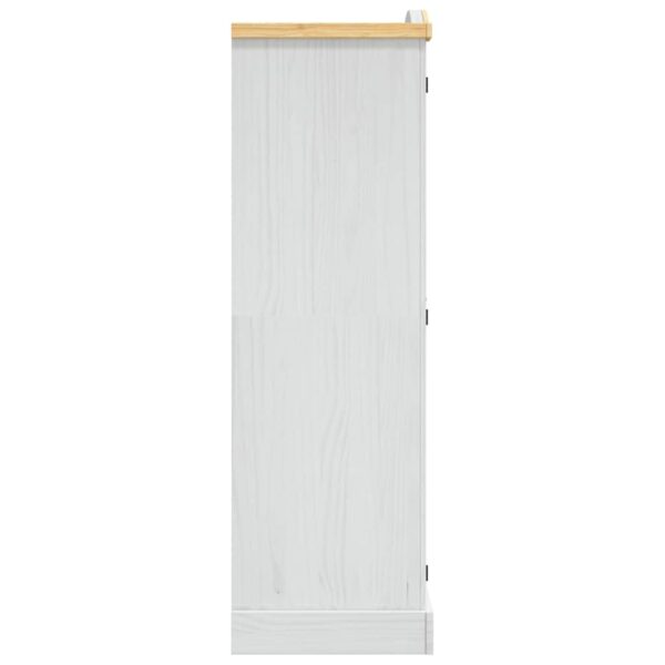 Aplusliving-Wardrobe Mexican Pine Corona Range 2 Doors White