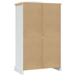 Aplusliving-Wardrobe Mexican Pine Corona Range 2 Doors White