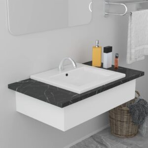 Aplusliving-Built-in Basin 42x39x18 cm Ceramic White