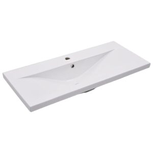 Aplusliving-Built-in Basin 91x39.5x18.5 cm Ceramic White