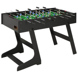 Aplusliving-Folding Football Table 121x61x80 cm Black
