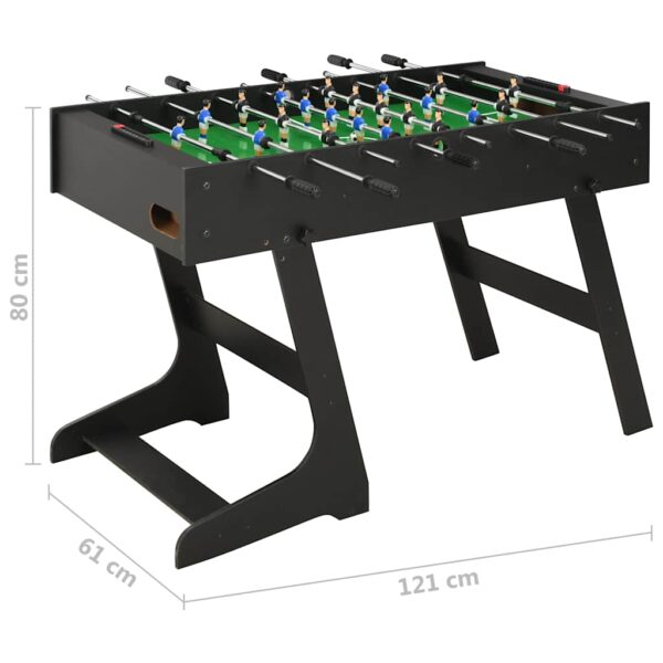 Aplusliving-Folding Football Table 121x61x80 cm Black