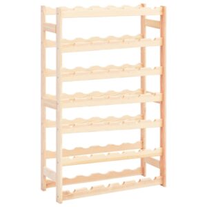 Aplusliving-Wine Rack for 42 Bottles Solid Wood Pine