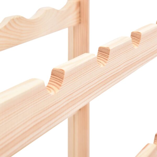 Aplusliving-Wine Rack for 42 Bottles Solid Wood Pine