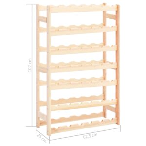 Aplusliving-Wine Rack for 42 Bottles Solid Wood Pine