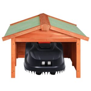 Aplusliving-Robotic Lawn Mower Garage 72x87x50 cm Solid Firwood