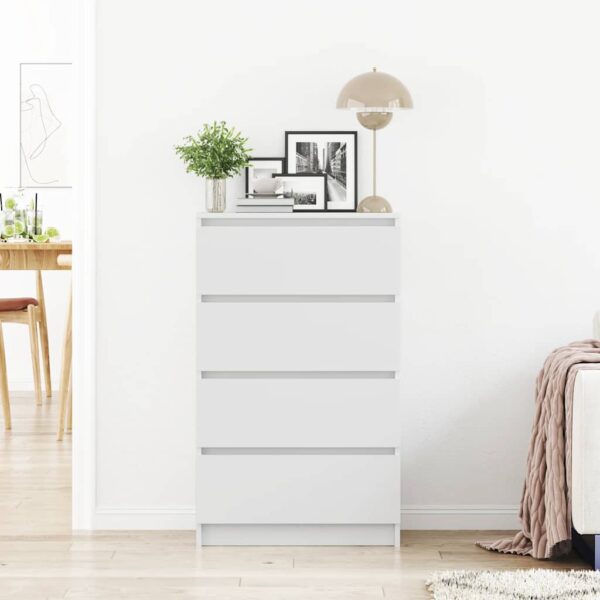 Aplusliving-Sideboard White 60x35x98.5 cm Engineered Wood