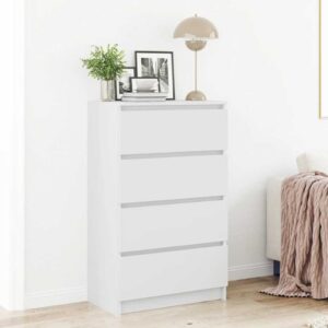 Aplusliving-Sideboard White 60x35x98.5 cm Engineered Wood