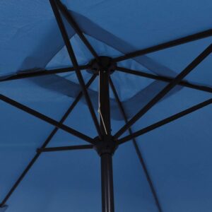 Aplusliving-Garden Parasol with Metal Pole 300x200 cm Azure
