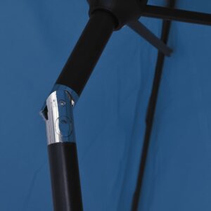 Aplusliving-Garden Parasol with Metal Pole 300x200 cm Azure