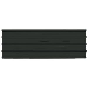 Aplusliving-Roof Panels 12 pcs Galvanised Steel Anthracite