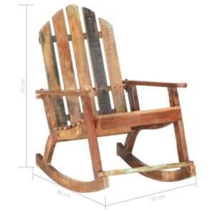 Aplusliving-Garden Rocking Chair Solid Reclaimed Wood