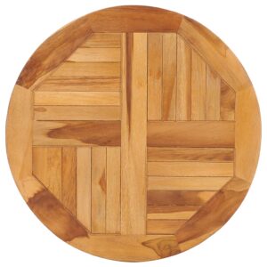 Aplusliving-Rotating Table Disk Solid Teak Wood