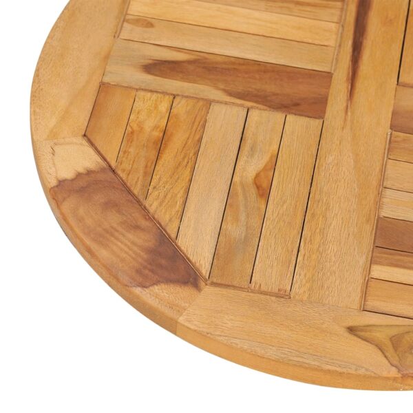Aplusliving-Rotating Table Disk Solid Teak Wood