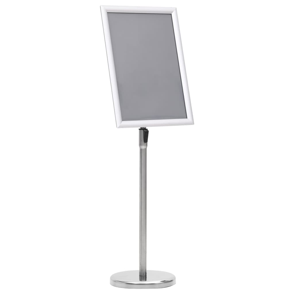 Aplusliving-A3 Pedestal Poster Stand Silver Aluminium Alloy