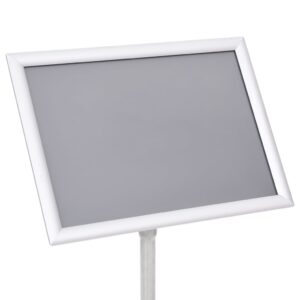 Aplusliving-A3 Pedestal Poster Stand Silver Aluminium Alloy