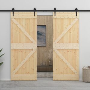 Aplusliving-Door 80x210 cm Solid Pine Wood