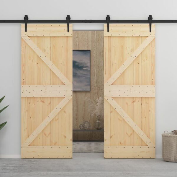 Aplusliving-Door 80x210 cm Solid Pine Wood