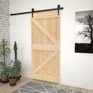 Aplusliving-Door 80x210 cm Solid Pine Wood