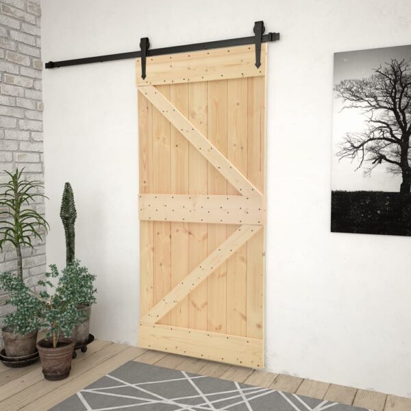 Aplusliving-Door 80x210 cm Solid Pine Wood
