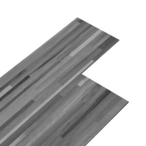 Aplusliving-PVC Flooring Planks 5.02 m² 2 mm Self-adhesive Striped Grey