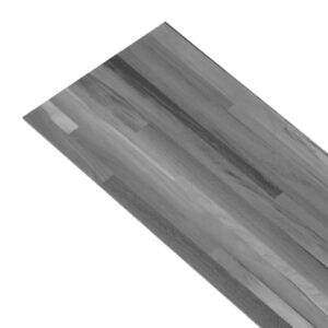 Aplusliving-PVC Flooring Planks 5.02 m² 2 mm Self-adhesive Striped Grey