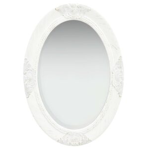 Aplusliving-Wall Mirror Baroque  50x70 cm White