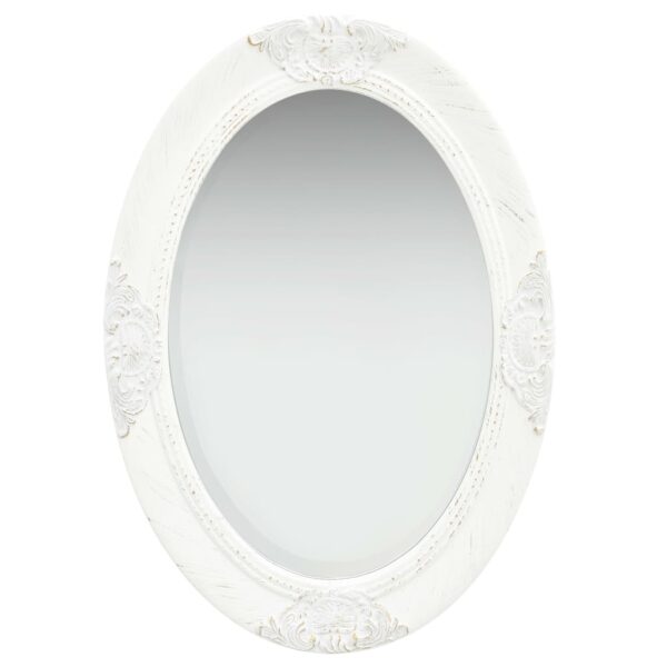 Aplusliving-Wall Mirror Baroque  50x70 cm White