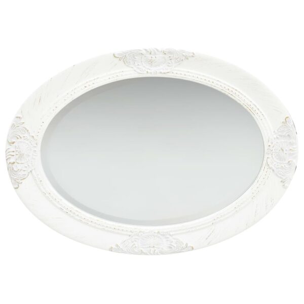 Aplusliving-Wall Mirror Baroque  50x70 cm White