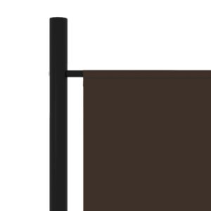 Aplusliving-6-Panel Room Divider Brown 300x180 cm